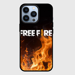 Чехол для iPhone 13 Pro FREE FIRE, цвет: 3D-черный
