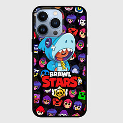 Чехол iPhone 13 Pro BRAWL STARS LEON SHARK