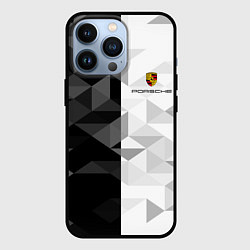 Чехол для iPhone 13 Pro PORSCHE, цвет: 3D-черный