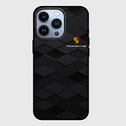 Чехол для iPhone 13 Pro PORSCHE, цвет: 3D-черный