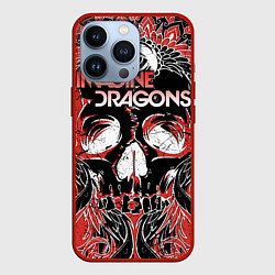 Чехол для iPhone 13 Pro Imagine Dragons, цвет: 3D-красный