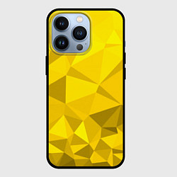 Чехол для iPhone 13 Pro YELLOW ABSTRACT, цвет: 3D-черный