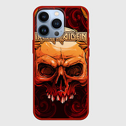Чехол для iPhone 13 Pro Iron Maiden, цвет: 3D-красный