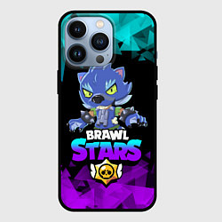 Чехол для iPhone 13 Pro Brawl stars leon оборотень, цвет: 3D-черный