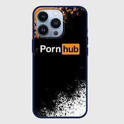 Чехол для iPhone 13 Pro PORNHUB, цвет: 3D-тёмно-синий