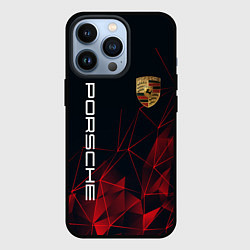 Чехол для iPhone 13 Pro PORSCHE, цвет: 3D-черный