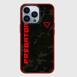 Чехол для iPhone 13 Pro Predator Military, цвет: 3D-красный