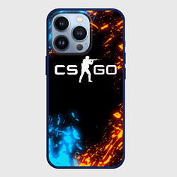 Чехол для iPhone 13 Pro CS GO, цвет: 3D-тёмно-синий