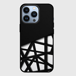 Чехол для iPhone 13 Pro BLACK GEOMETRY, цвет: 3D-черный