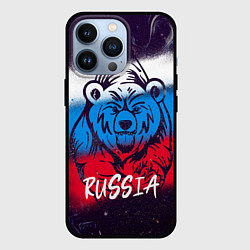 Чехол для iPhone 13 Pro Russia Bear, цвет: 3D-черный