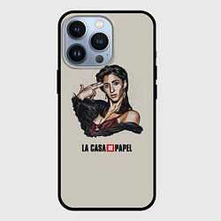 Чехол для iPhone 13 Pro БУМАЖНЫЙ ДОМ, цвет: 3D-черный