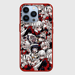 Чехол для iPhone 13 Pro Helltaker, цвет: 3D-красный
