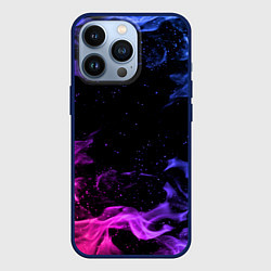 Чехол для iPhone 13 Pro ОГОНЬ НЕОН, цвет: 3D-тёмно-синий