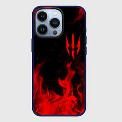 Чехол для iPhone 13 Pro ВЕДЬМАК 3 ГЕРАЛЬТ КОГОТЬ, цвет: 3D-тёмно-синий