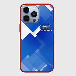 Чехол для iPhone 13 Pro SUBARU, цвет: 3D-красный