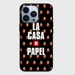 Чехол для iPhone 13 Pro БУМАЖНЫЙ ДОМ, цвет: 3D-черный