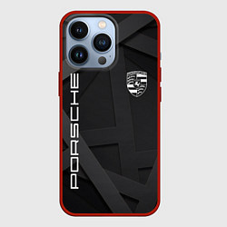 Чехол для iPhone 13 Pro PORSCHE, цвет: 3D-красный