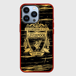 Чехол для iPhone 13 Pro LIVERPOOL, цвет: 3D-красный