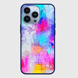 Чехол для iPhone 13 Pro НЕОНОВЫЕ ПОТЕРТОСТИ, цвет: 3D-тёмно-синий