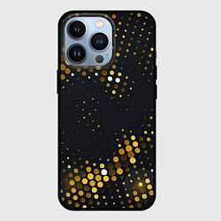 Чехол для iPhone 13 Pro Black gold, цвет: 3D-черный