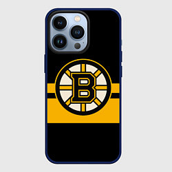 Чехол для iPhone 13 Pro BOSTON BRUINS NHL, цвет: 3D-тёмно-синий
