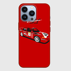 Чехол для iPhone 13 Pro Mitsubishi Lancer Evolution VI, цвет: 3D-красный