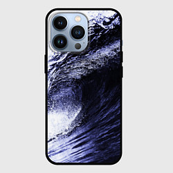 Чехол для iPhone 13 Pro Волна, цвет: 3D-черный