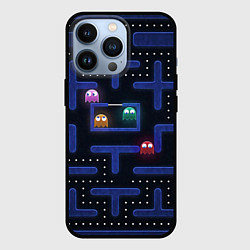 Чехол для iPhone 13 Pro Pacman, цвет: 3D-черный