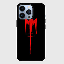 Чехол для iPhone 13 Pro Marilyn Manson, цвет: 3D-черный