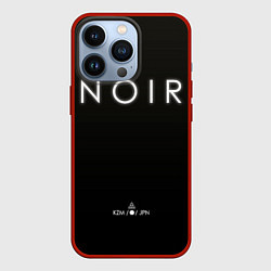 Чехол для iPhone 13 Pro Monogatari - Noir на черном, цвет: 3D-красный
