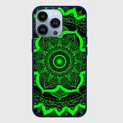 Чехол для iPhone 13 Pro Mandala, цвет: 3D-тёмно-синий