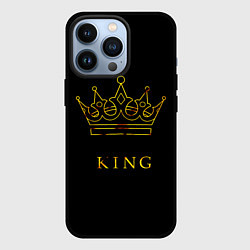 Чехол для iPhone 13 Pro KING, цвет: 3D-черный