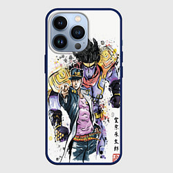 Чехол для iPhone 13 Pro JOJO, цвет: 3D-тёмно-синий