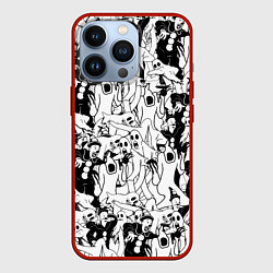 Чехол для iPhone 13 Pro GHOSTEMANE, цвет: 3D-красный