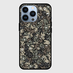 Чехол iPhone 13 Pro Камуфляж Амонг Ас