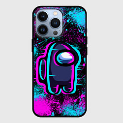 Чехол для iPhone 13 Pro NEON AMONG US, цвет: 3D-черный