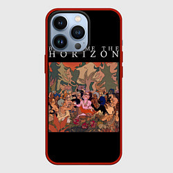 Чехол для iPhone 13 Pro BRING ME THE HORIZON, цвет: 3D-красный