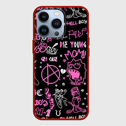 Чехол для iPhone 13 Pro LIL PEEP, цвет: 3D-красный