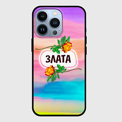 Чехол для iPhone 13 Pro Злата, цвет: 3D-черный