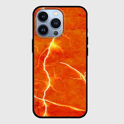Чехол для iPhone 13 Pro Молния, цвет: 3D-черный