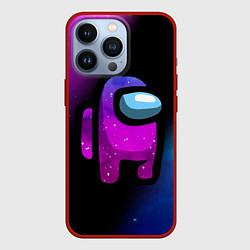 Чехол для iPhone 13 Pro AMONG US - КОСМОС, цвет: 3D-красный