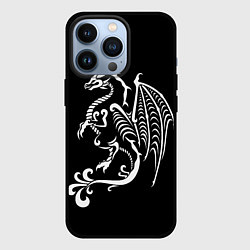 Чехол для iPhone 13 Pro Дракон тату, цвет: 3D-черный
