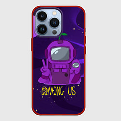 Чехол для iPhone 13 Pro Among Us x Fortnite, цвет: 3D-красный