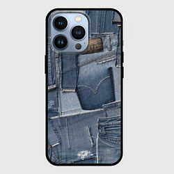 Чехол для iPhone 13 Pro Jeans life, цвет: 3D-черный