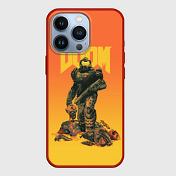 Чехол для iPhone 13 Pro Doom, цвет: 3D-красный