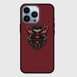 Чехол для iPhone 13 Pro Red Samurai, цвет: 3D-черный