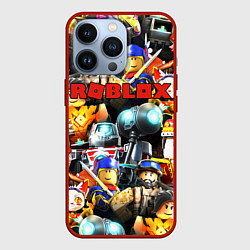 Чехол для iPhone 13 Pro ROBLOX, цвет: 3D-красный