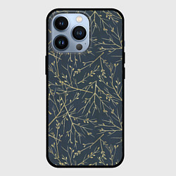 Чехол для iPhone 13 Pro Веточки, цвет: 3D-черный