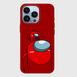Чехол для iPhone 13 Pro МИМИ АМОНГ АС, цвет: 3D-красный