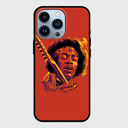 Чехол для iPhone 13 Pro Джимми Хендрикс, цвет: 3D-черный